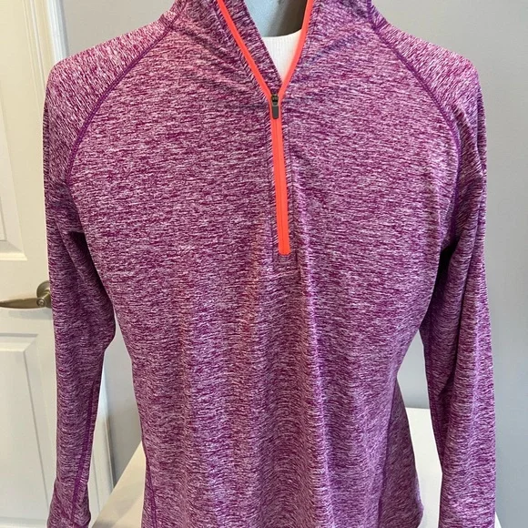 Tangerine 1/4 zip long sleeve pull over - Picture 2 of 5